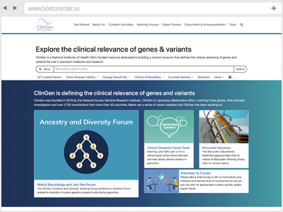 Clinical Genome Resource Website